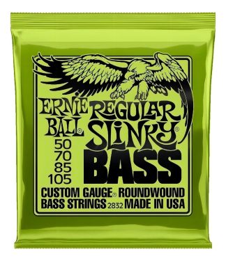 Cuerdas High Para Bajo Eléctrico 1:4 Ernie Ball Slinky Bass 2832 4 Unidades