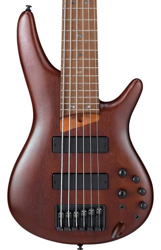Ibanez Sr506e-bm Bajo Eléctrico 6 Cuerdas Natural Caoba Acabado Del Cuerpo Mate Color Brown Mahogany Diestro 5