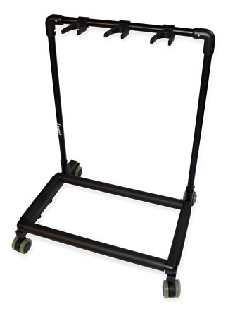 Soporte Plegable Leonard Lndgu3 3 Guitarras O Bajos Negro