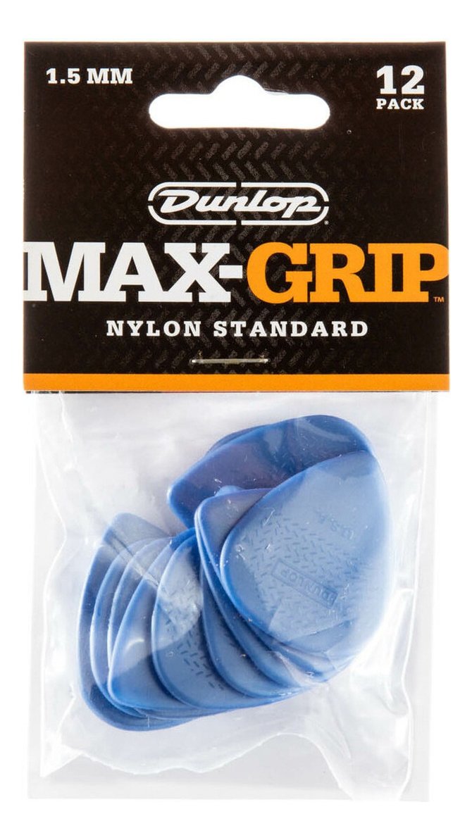 Puas Jim Dunlop 449p 1.5 Nylon Max Grip X12 Azul