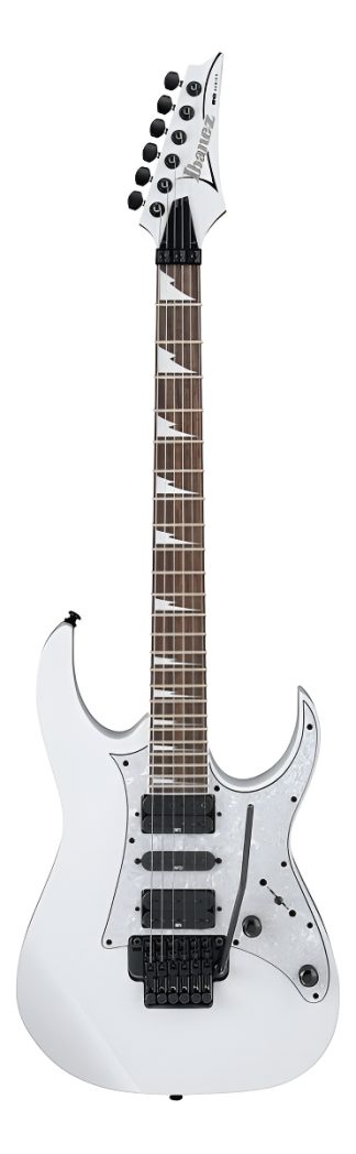 Guitarra Eléctrica Ibanez Rg Standard De Meranti White Con Diapasón De Jatobá Tostado Diestro