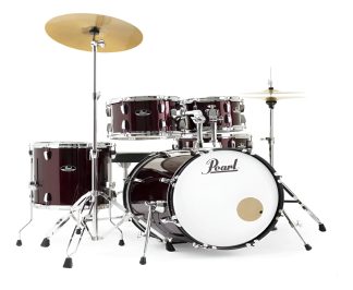 Pearl Roadshow Bateria 5 Cuerpos Bombo 22 Fierros Platillos