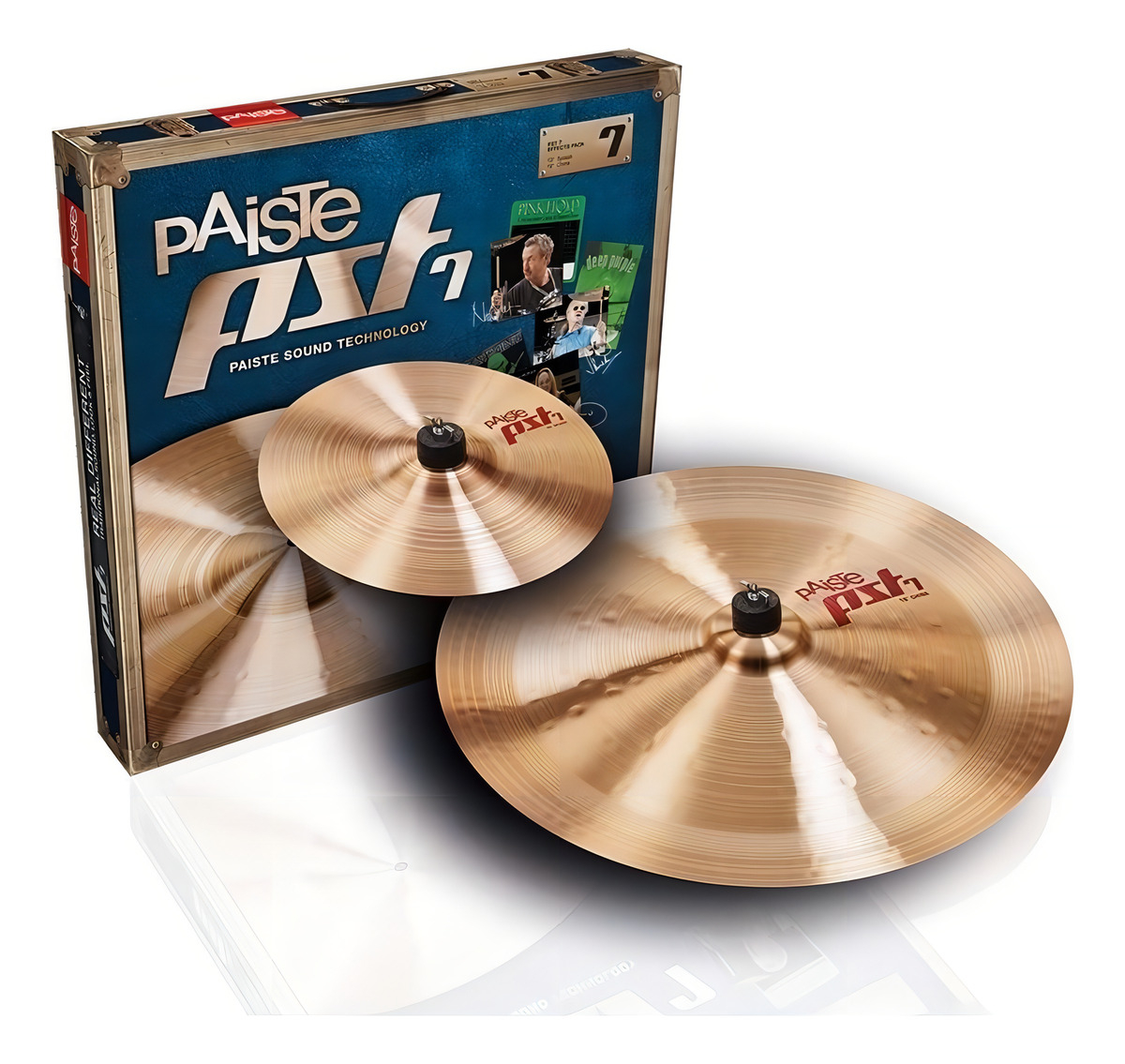 Platillo Paiste Pst7 Efx Pack 10/18 Color Dorado