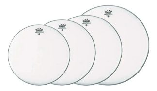 Pack Parches Remo Ambassador Coated Usa 12 13 14 16 Blanco