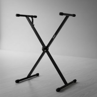 Soporte Tijera Simple Teclado Leonard Lndst1 Reforzado Negro