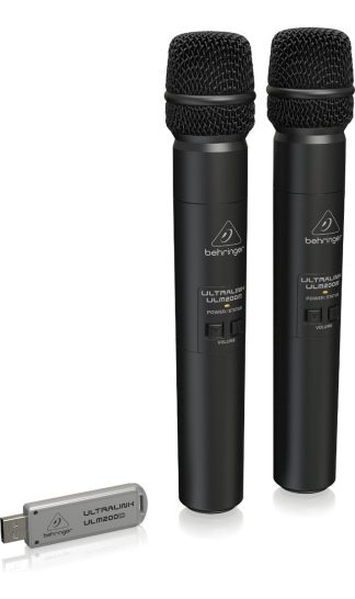 Sistema Microfono Doble Inalambrico Behringer Ulm202 Usb Color Negro