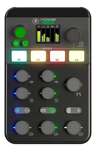 Mezclador De Audio Mackie M.caster Studio Con Efectos Y Bluetooth Negro