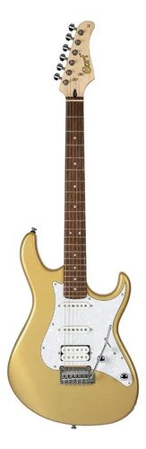 Guitarra Eléctrica Cort G250-cgm Dorada Tilo 6 Cuerdas Puente Trémolo Palanca Diestro Champagne Gold Metallic Jatobá