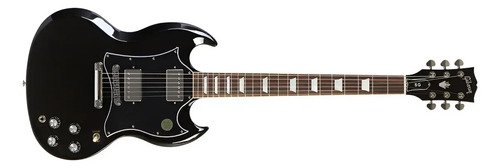 Gibson Sg Standard Guitarra Electrica Made In Usa Con Funda Color Ebony Material Del Diapasón Palo De Rosa Indio Orientación De La Mano Diestro