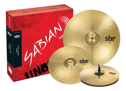 Sabian Sbr5003 Set Platillos Hi Hat 14 Crash 16 Ride 20