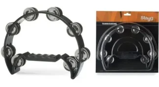 Pandereta Half Moon Stagg Tab2 Bk Pandereta Negra