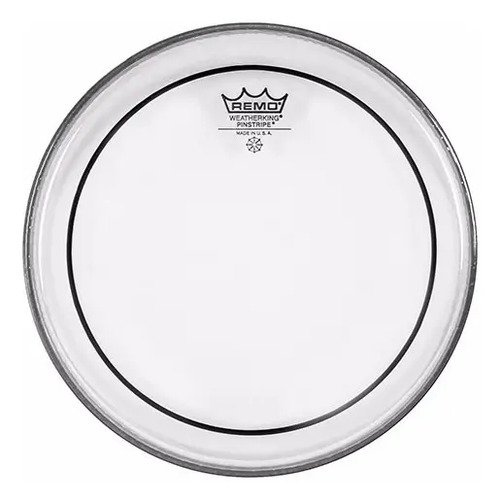 Remo Usa Ps-0310-00 Pinstripe 10 Pulgada Hidráulico Transparente
