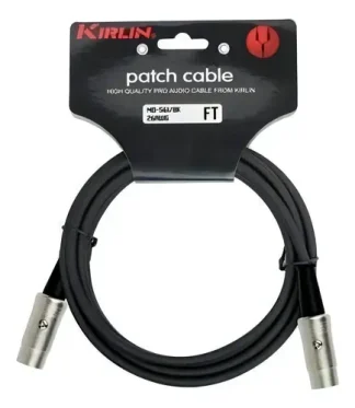 Cable Midi Kirlin Md-561 1.8m Conectores Metálicos 5 Pines Negro
