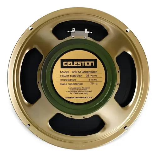 Parlante 12 Pulgadas Celestion G12m Greenback Amp/guitarra Color Dorado