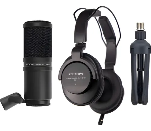 Zoom Zdm1pmp Kit Microfono Auricular Ideal Podcast