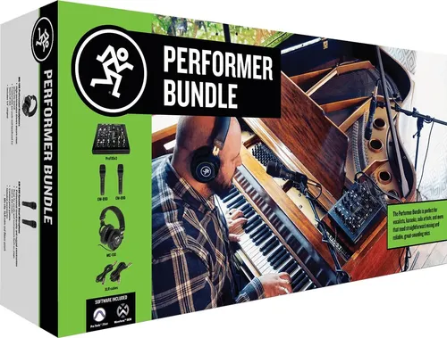 Micrófono Dinámico Mackie Performer Bundle De Mano Cardioide 2 Uds Negro