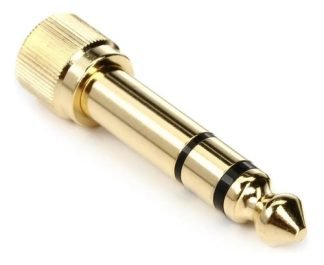 Shure Hpaqa1 Adaptador Mini Plug A Plug Rosca Dorado