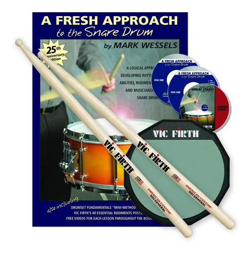 Vic Firth Fasp Kit De Educacion Inicial Para Baterista