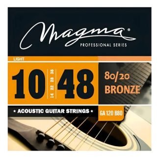 Juego De Cuerdas Magma Acústica 010/048 Bronce 80/20 Guitarra