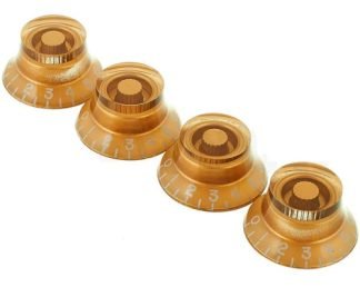 Gibson Prhk020 Perillas Top Hat Pack X 4 Vintage Gold Dorado