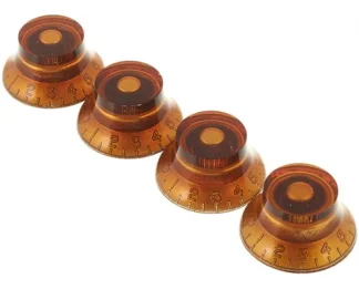 Gibson Prhk030 Perillas Top Hat Pack X 4 Vintage Ambar