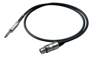 Cable Proel Bulk200lu3 Canon Hembra Plug Mono 3 Metros Audio