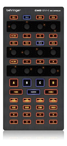 Controlador Midi Dj Behringer Cmd Dv-1 Usb Plug And Play Color Negro