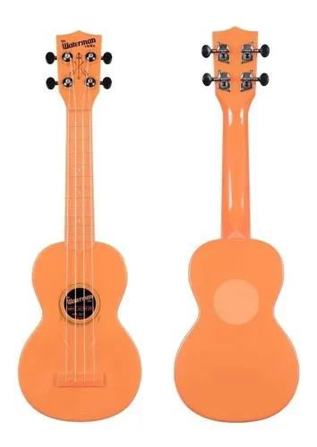 Ukelele Acústico Soprano Kala Waterman Ka-swf Naranja Resistente Al Agua