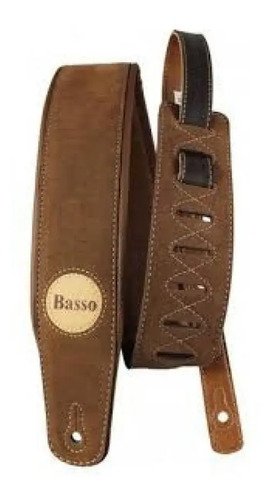 Basso Cla04 Correa Acolchada Gamuza Para Guitarra Bajo