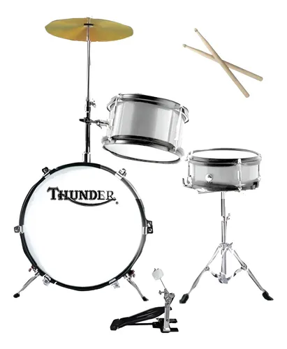 Batería Acústica Infantil Thunder 3 Color Plateado (thunder)