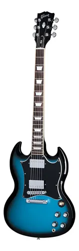 Gibson Sg Standard Guitarra Electrica Made In Usa Con Funda Color Pelham Blue Burst Material Del Diapasón Palo De Rosa De La India Orientación De La Mano Diestro