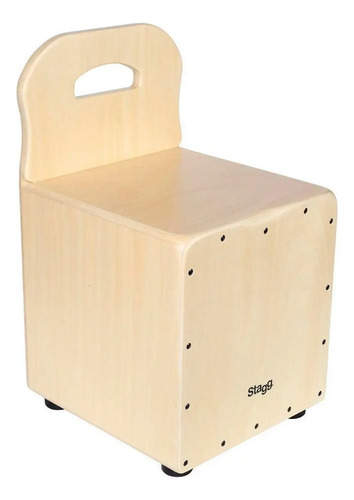 Stagg Cajkid Cajon Peruano Para Niños Con Respaldo Color Natural