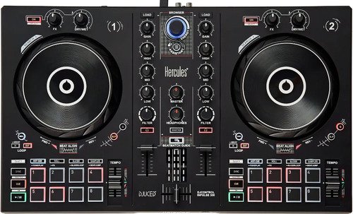 Controlador Dj Hercules Djcontrol Inpulse 300 Negro De 2 Canales