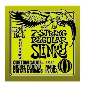 Ernie Ball Eb2621 010 7 Cuerdas Encordado Guitarra Electrica