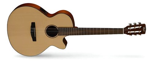 Guitarra Electroacustica Cort Cec3 Color Natural Material Del Diapasón Ovangkol Orientación De La Mano Diestro