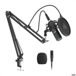 Maono Au Pm320s Kit Microfono Condenser Xlr Con Acc Color Negro