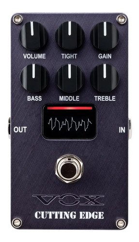 Pedal De Overdrive Vox Valvenergy Cutting Edge Color Oscuro