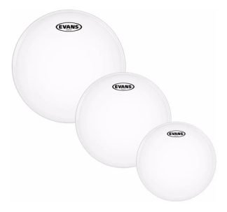 Evans G2 Set Parches Pinstripe Clear 12 13 16 Capa Doble
