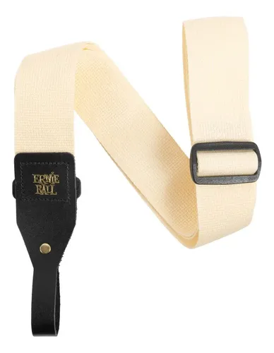 Correa Para Guitarra Acustica Ajustable Ernie Ball Color Crema P05368