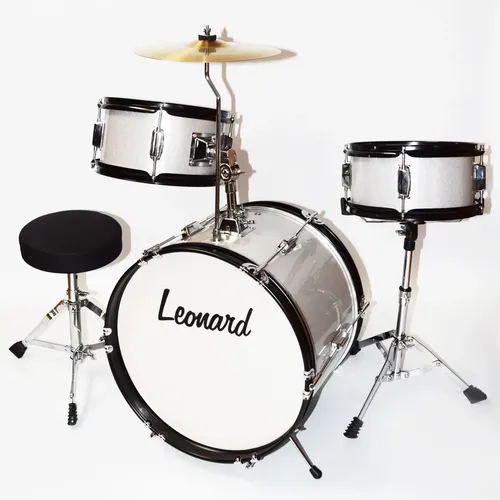Leonard Mdj16 Bateria 3 Cuerpos Niños Bombo 16 Banqueta