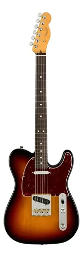 Guitarra Eléctrica Fender American Professional Ii Telecaster De Aliso 3-color Sunburst Brillante Con Diapasón De Palo De Rosa Diestro