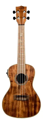 Ukelele Concierto Electroacústico Kala Madera Koa Marrón Mate 4 Cuerdas