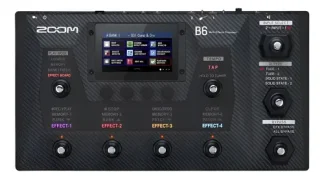 Zoom B6 Pedalera Multi Efecto Para Bajo Pantalla Tactil Usb
