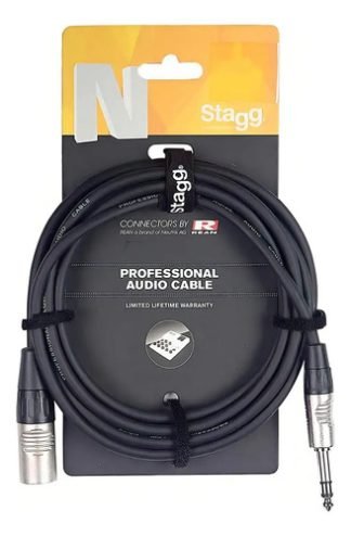Cable Canon Macho A Plug Stereo 6 Metros Stagg Nac6psxmr