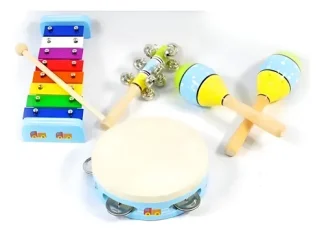 Knight Jb565 Set Percusion Para Niños Pandereta Maracas