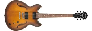 Ibanez As53 Guitarra Electrica Semi Hollow 335 Color Tobacco Flat Material Del Diapasón Palo De Rosa Orientación De La Mano Diestro