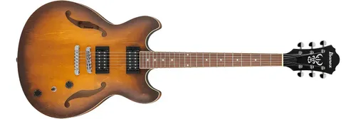 Ibanez As53 Guitarra Electrica Semi Hollow 335 Color Tobacco Flat Material Del Diapasón Palo De Rosa Orientación De La Mano Diestro