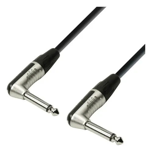 Cable Instrumento Adam Hall Jack 6,3mm Acodado 30cm Negro