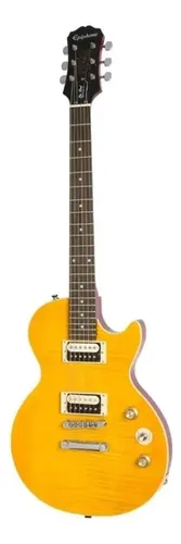 Guitarra Eléctrica EpiPhone Slash Afd Les Paul Special Ii Amber 6 Cuerdas Diestro Appetite Amber Palo De Rosa