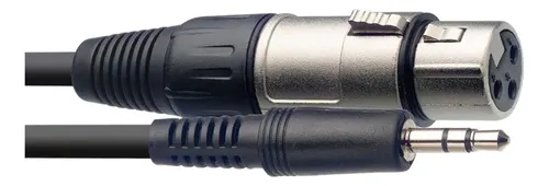 Stagg Cable Canon Hembra Mini Plug Stereo 3 Metros